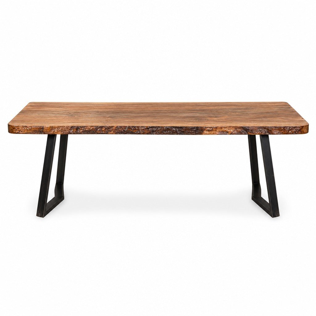 walnut outdoor live edge dining table