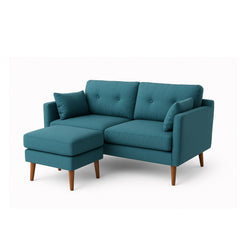 Mid Century Loveseat &amp; Ottoman - Whats New Furniture - Portland, Oregon