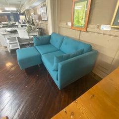 Mid Century Loveseat &amp; Ottoman - Whats New Furniture - Portland, Oregon