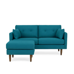 Mid Century Loveseat &amp; Ottoman - Whats New Furniture - Portland, Oregon