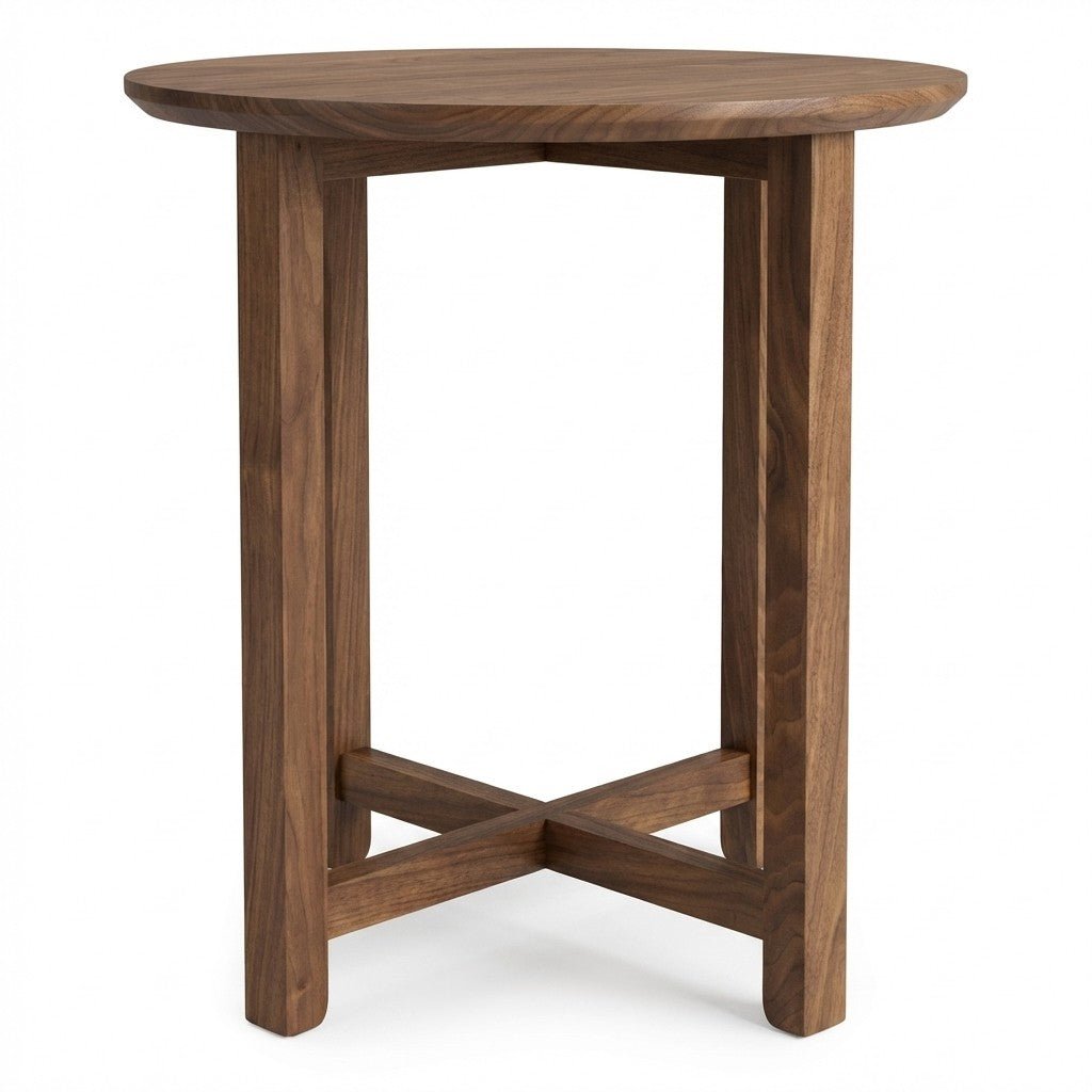Locally Made Walnut Accent Table - consignment furniture Portland