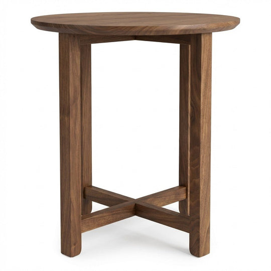 Locally Made Walnut Accent Table - consignment furniture Portland