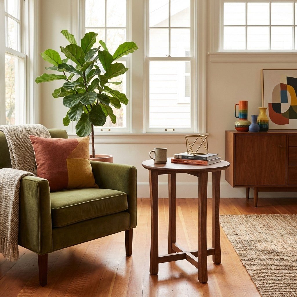 Locally Made Walnut Accent Table - view 5