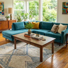 Locally Made Walnut Mid-Century Coffee Table - view 5