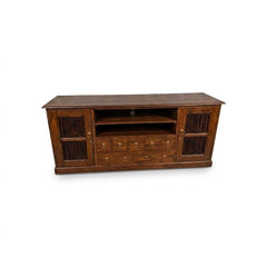 Low Dark Wood Credenza - view 2