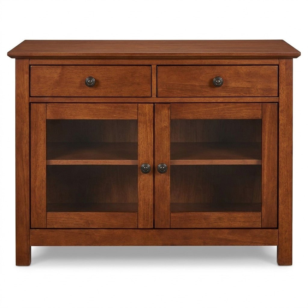 Mahogany Entertainment Center - consignment furniture Portland