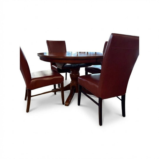 Mahogany Mid-Century Dining Set - consignment furniture Portland
