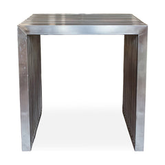 Metal and Lucite End Table - Whats New Furniture - Portland, Oregon