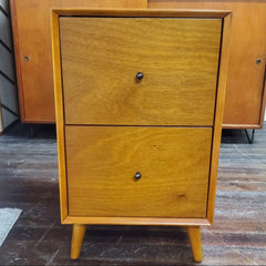 Mid - Century Modern Desk w/File Cabinet - Whats New Furniture - Portland, Oregon