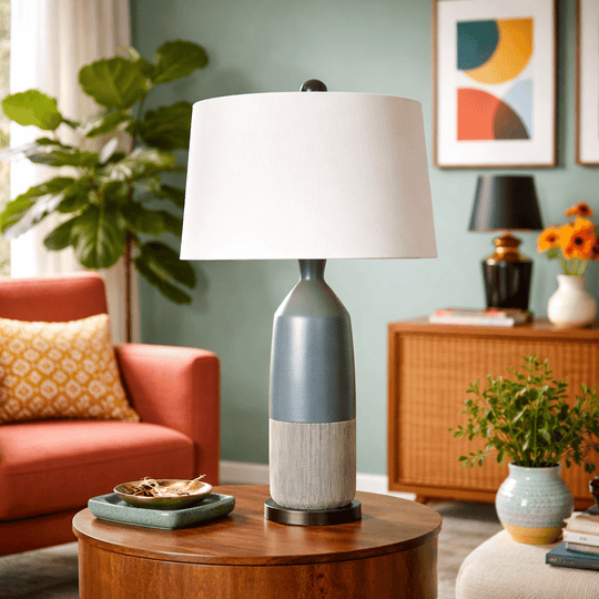 Modern Column Table Lamps (2) - Whats New Furniture - Portland, Oregon