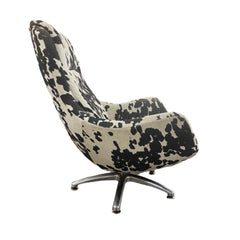 Modern Cowhide Swivel Chair - Image 5 | What&