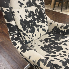 Modern Cowhide Swivel Chair - Image 8 | What&