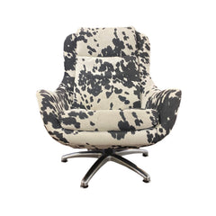 Modern Cowhide Swivel Chair | What&
