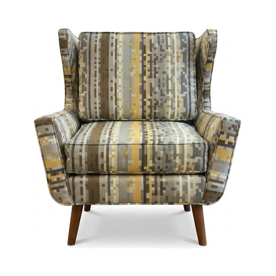 Multi-Colored Mid-Century Wingback - consignment furniture Portland