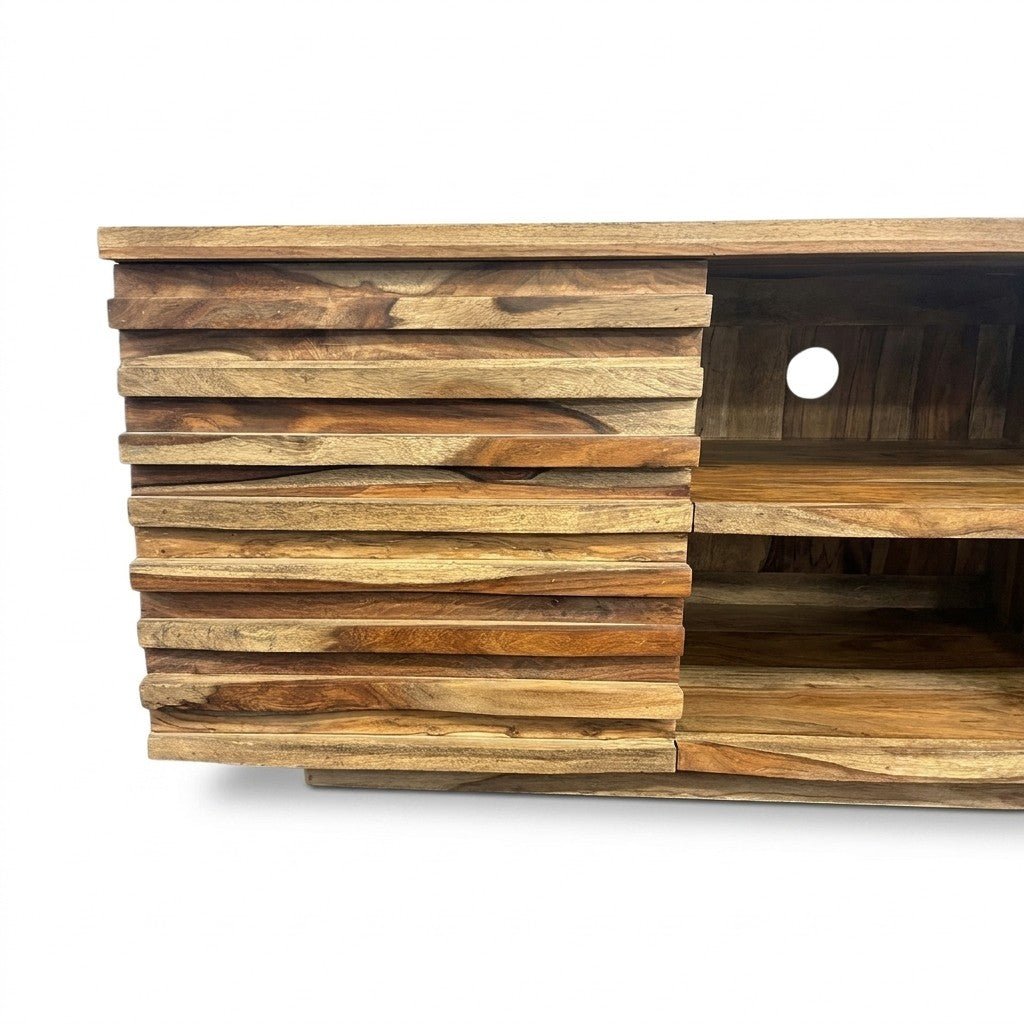 Multi-toned Mid-Century TV Stand - view 3