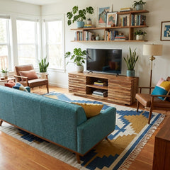 Multi-toned Mid-Century TV Stand - view 4