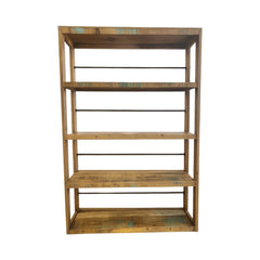 Multicolor Mid-Century Bookcase - consignment furniture Portland