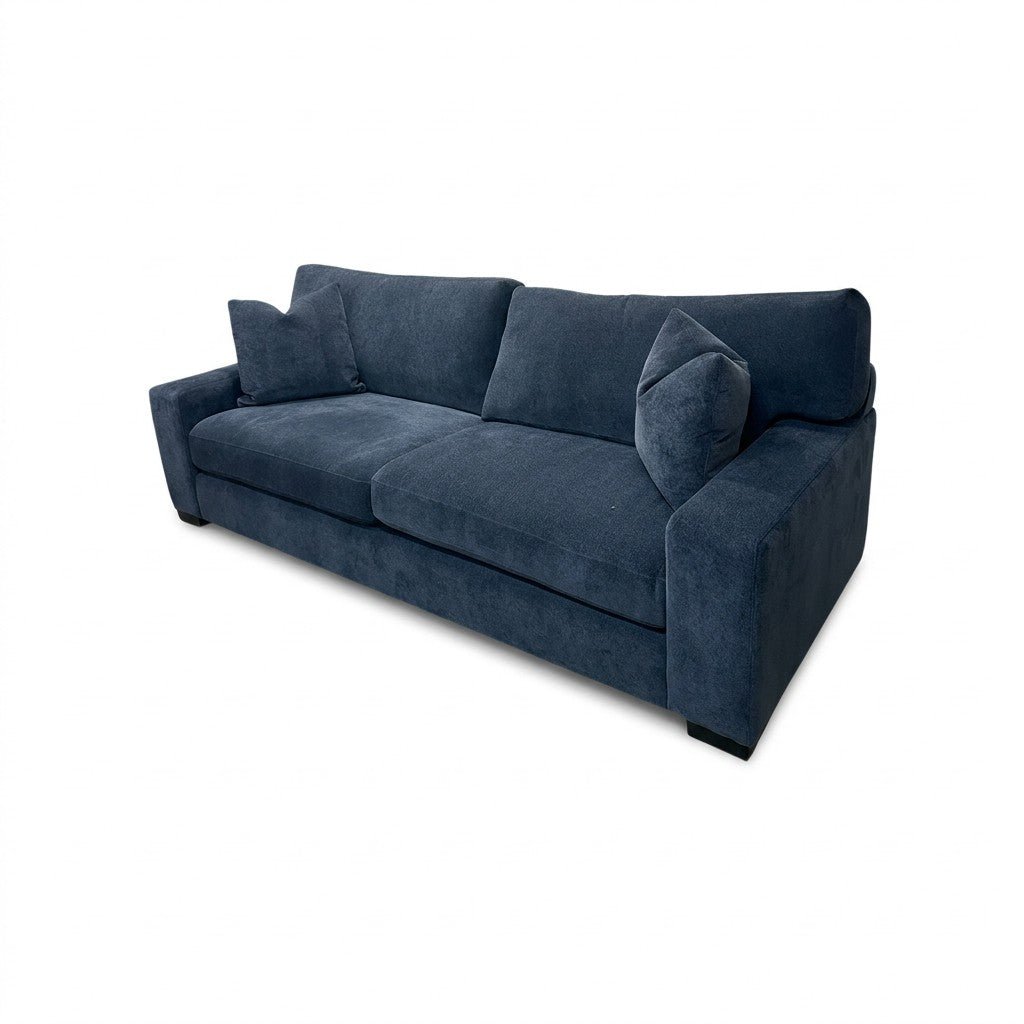 Navy Velvet Sofa - view 2