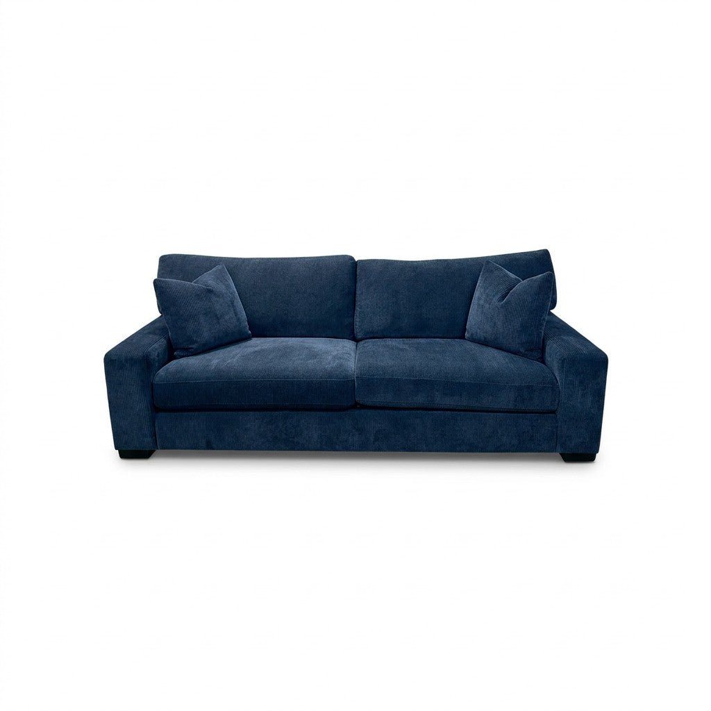 Navy Velvet Sofa - view 3