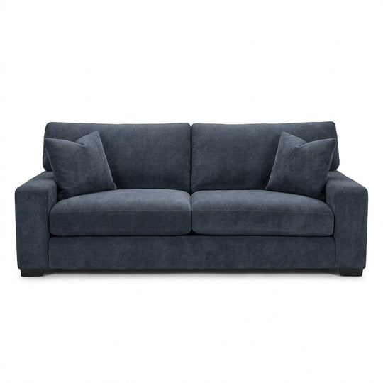Navy Velvet Sofa - consignment furniture Portland