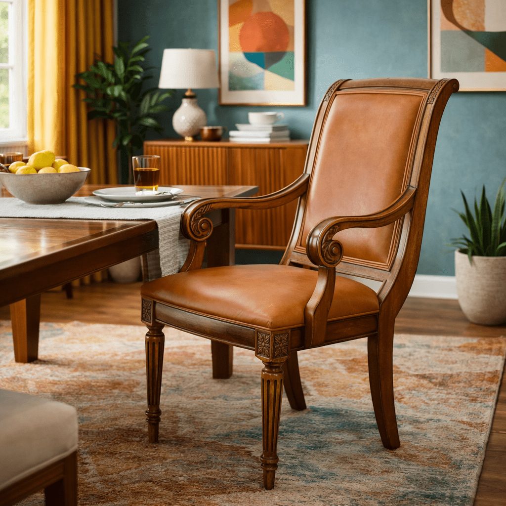 Neoclassical Empire Revival armchair - Whats New Furniture - Portland, Oregon