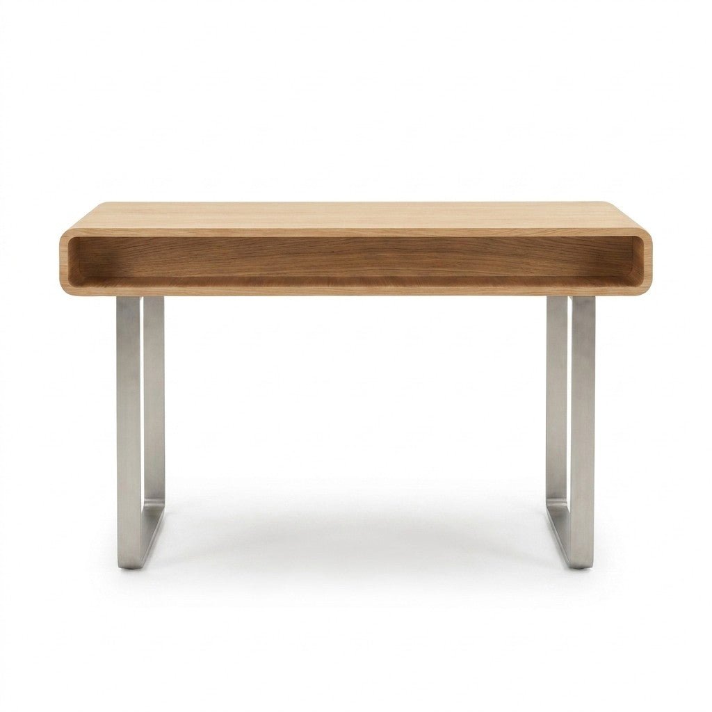 Blonde Oak Console Table - consignment furniture Portland