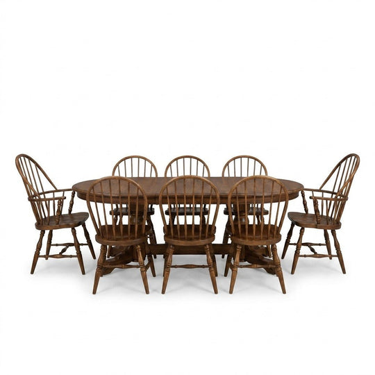 Oak Mid-Century Dining Set - consignment furniture Portland