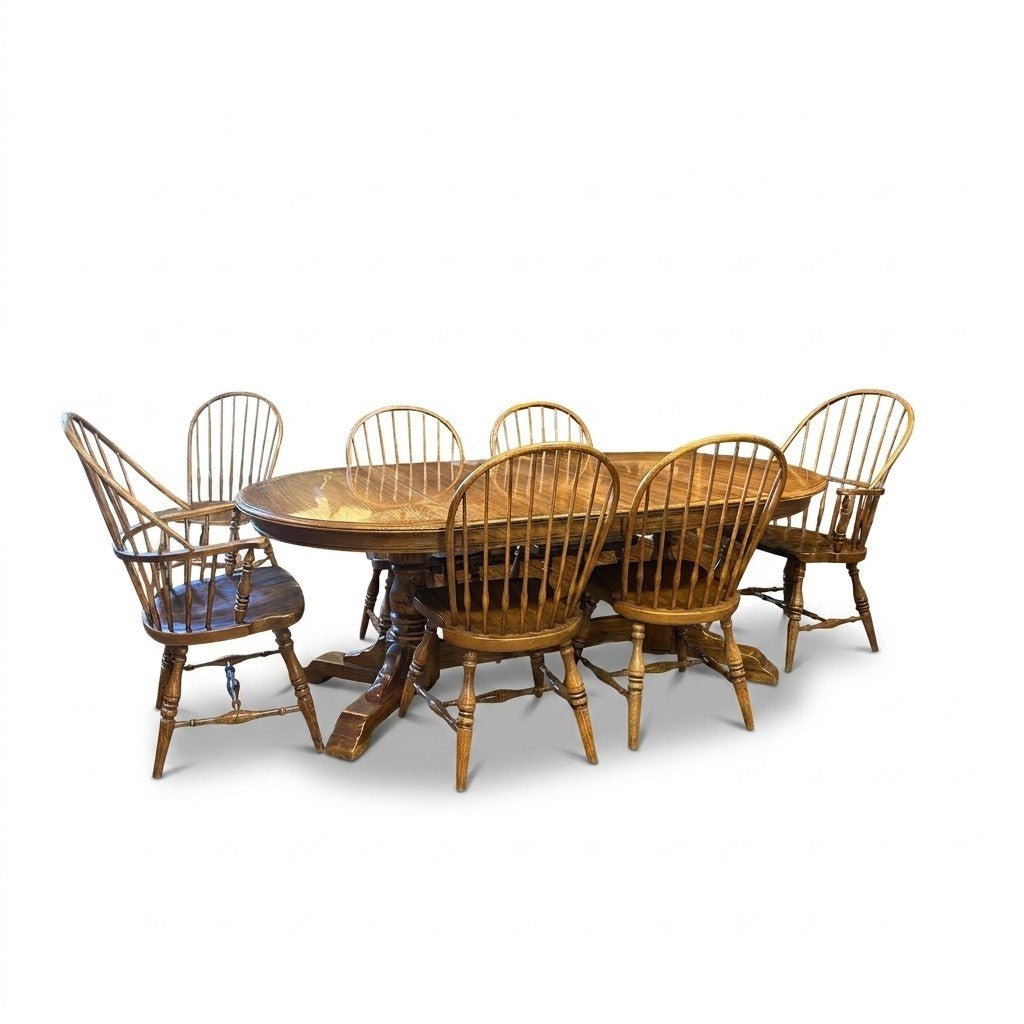 Oak Mid-Century Dining Set - view 2