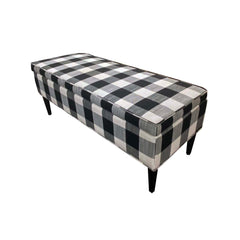 Plaid Storage Bench - Whats New Furniture - Portland, Oregon