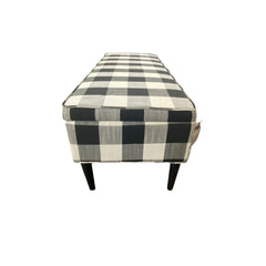 Plaid Storage Bench - Whats New Furniture - Portland, Oregon