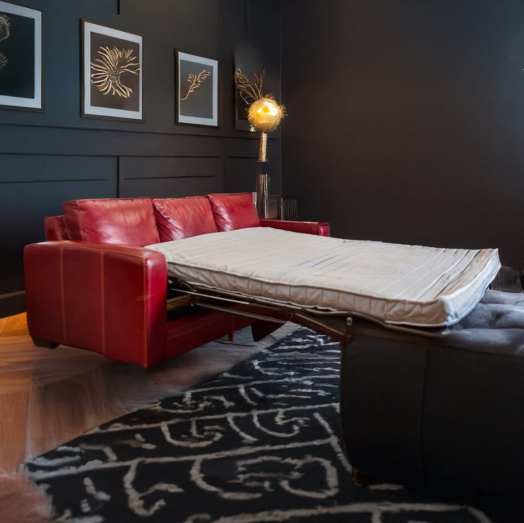 Leather Sleeper Sofa detail view 4 - Whats New Furniture - Portland, Oregon