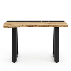 Red Wood Accent Table - consignment furniture Portland
