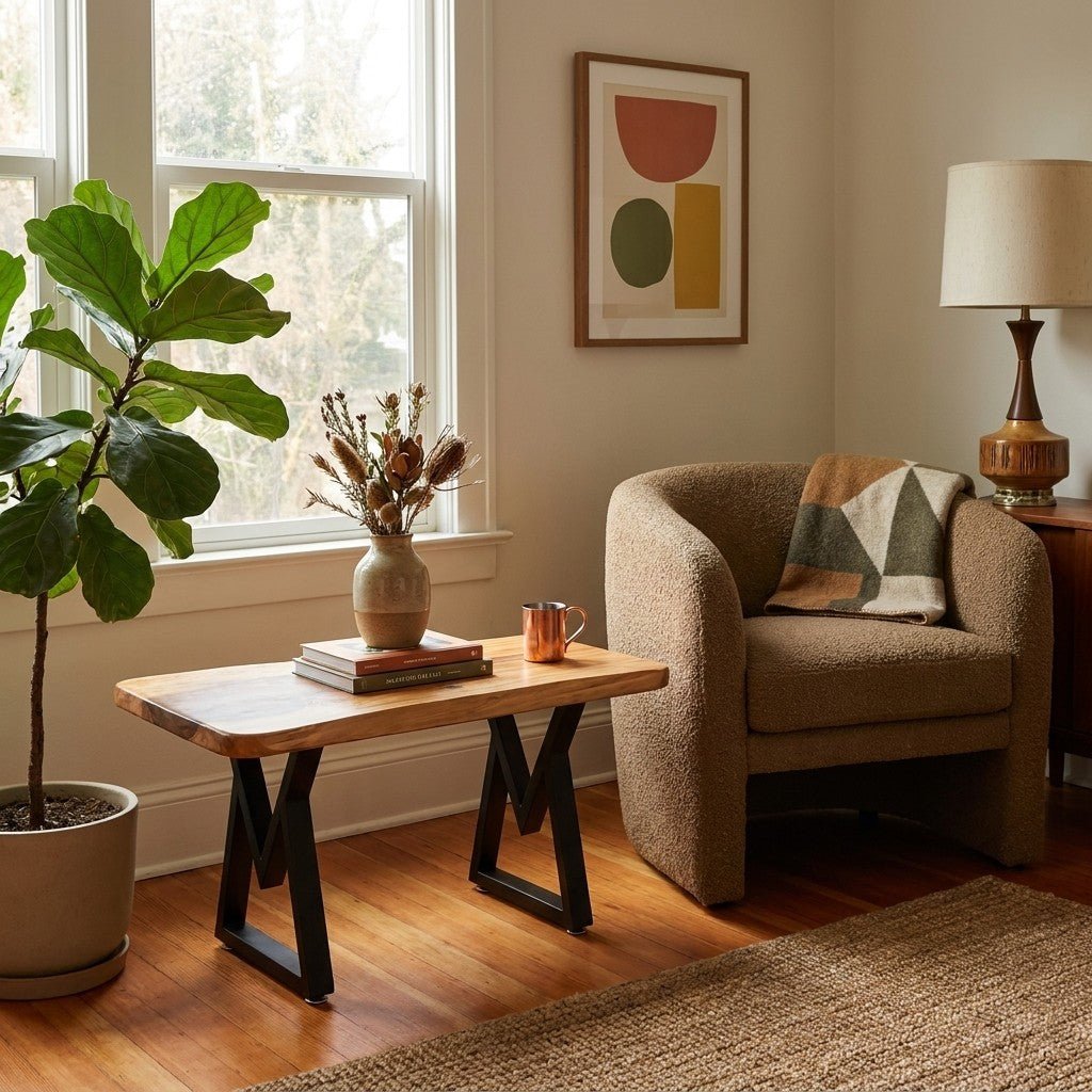 Redwood Live Edge Accent Table - view 5