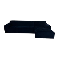 Royal Blue Sofa Chaise - view 2