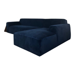 Royal Blue Sofa Chaise - view 4