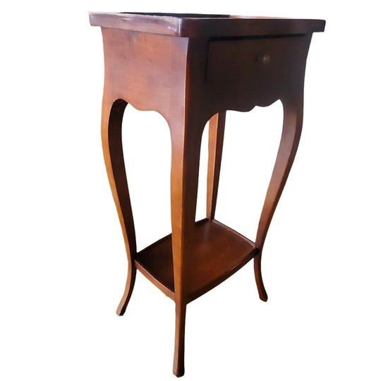Set Of 2 Petite Italian Wooden Nightstands