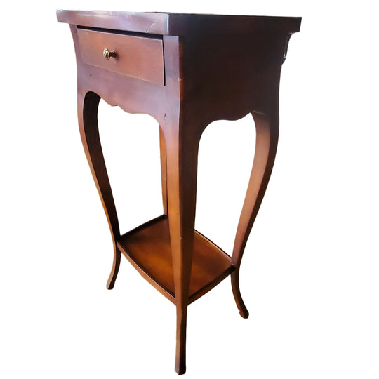 Set Of 2 Petite Italian Wooden Nightstands