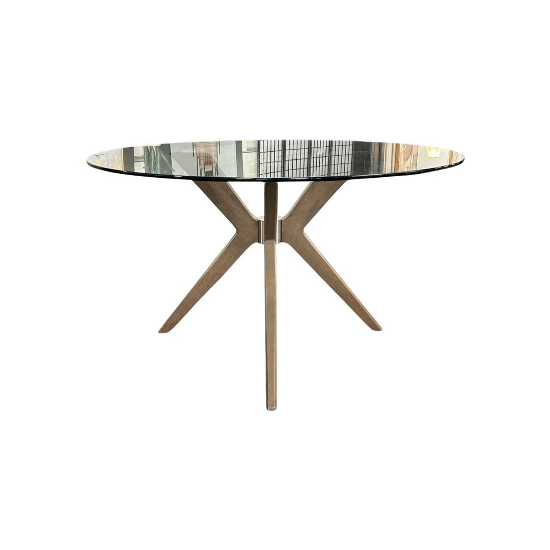 Silver Mid-Century Table - view 2