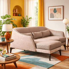 Sofa Chaise Leather &amp; Suede - What&