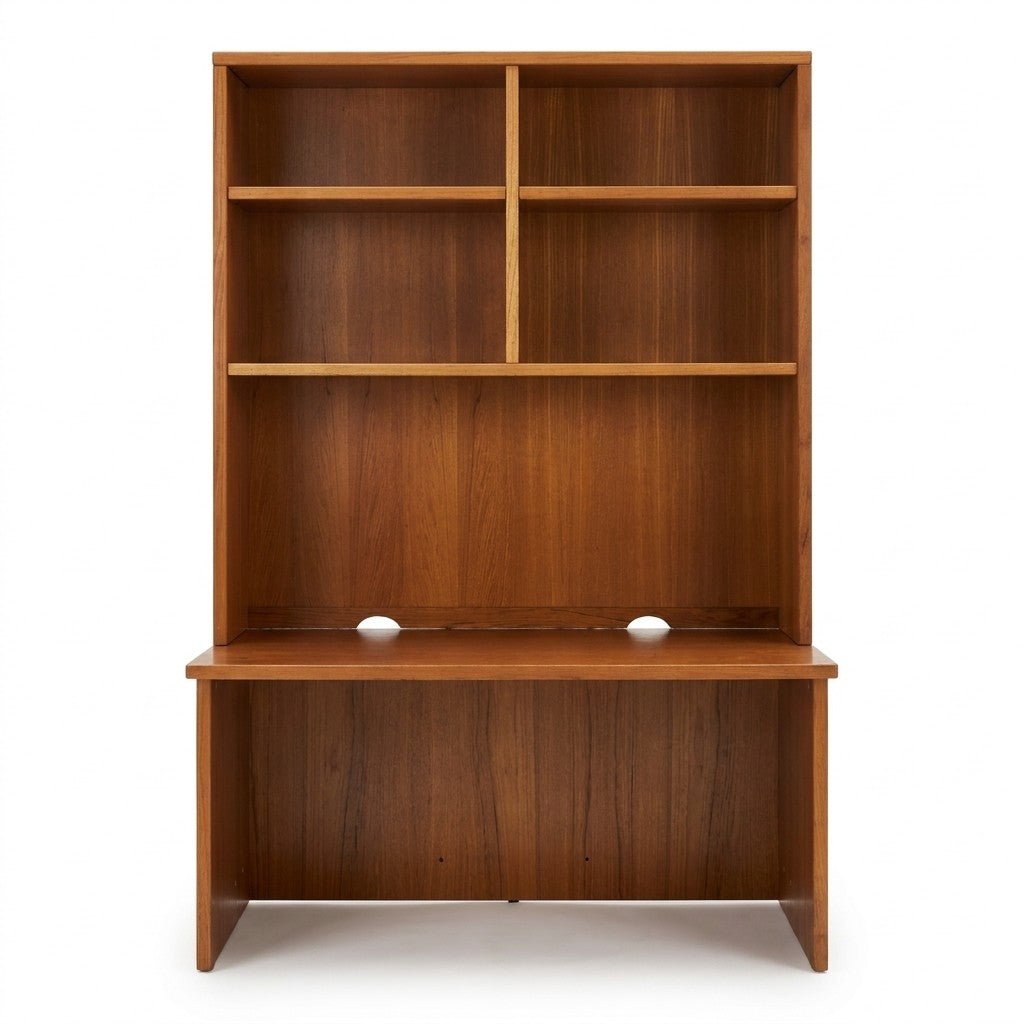 Teak Mid-Century Bookcase - consignment furniture Portland