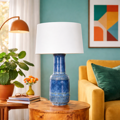 Textured Ceramic Table Lamps (2) - What&