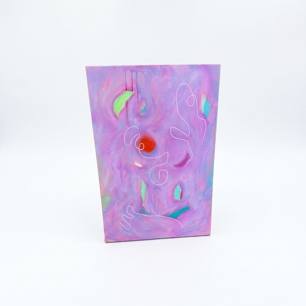 “The Pink Lady” Hand Painted - Acrylic - view 2
