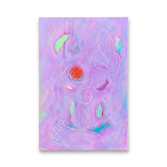 “The Pink Lady” Hand Painted - Acrylic - view 3