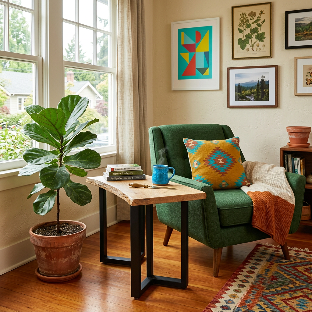 Timeless White Oak Accent Table - view 5