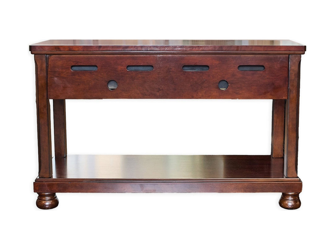 Traditional Media Console with fold down drawers - Whats New Furniture - Portland, Oregon
