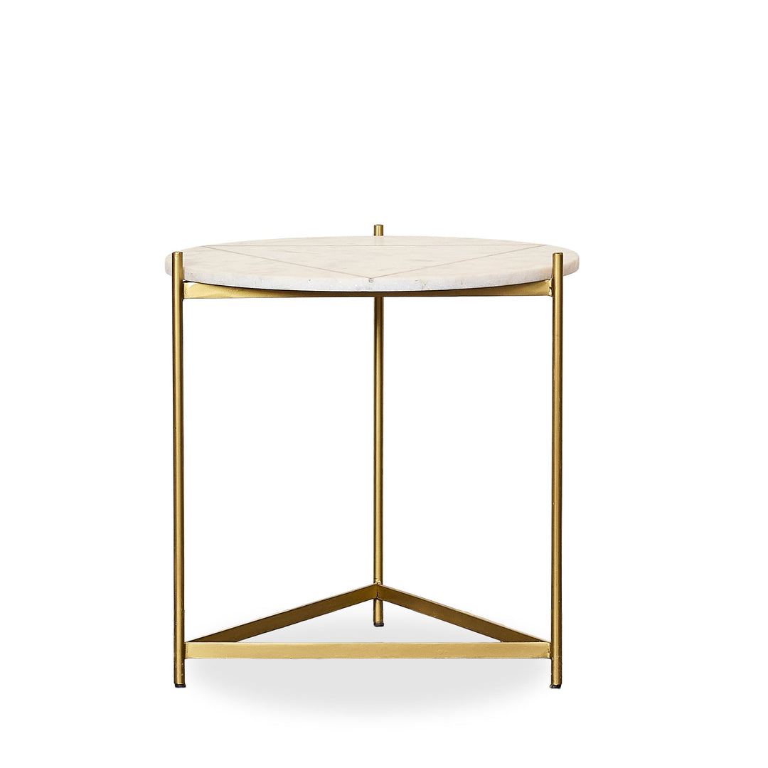 Triangle In - lay Side Table - Whats New Furniture - Portland, Oregon