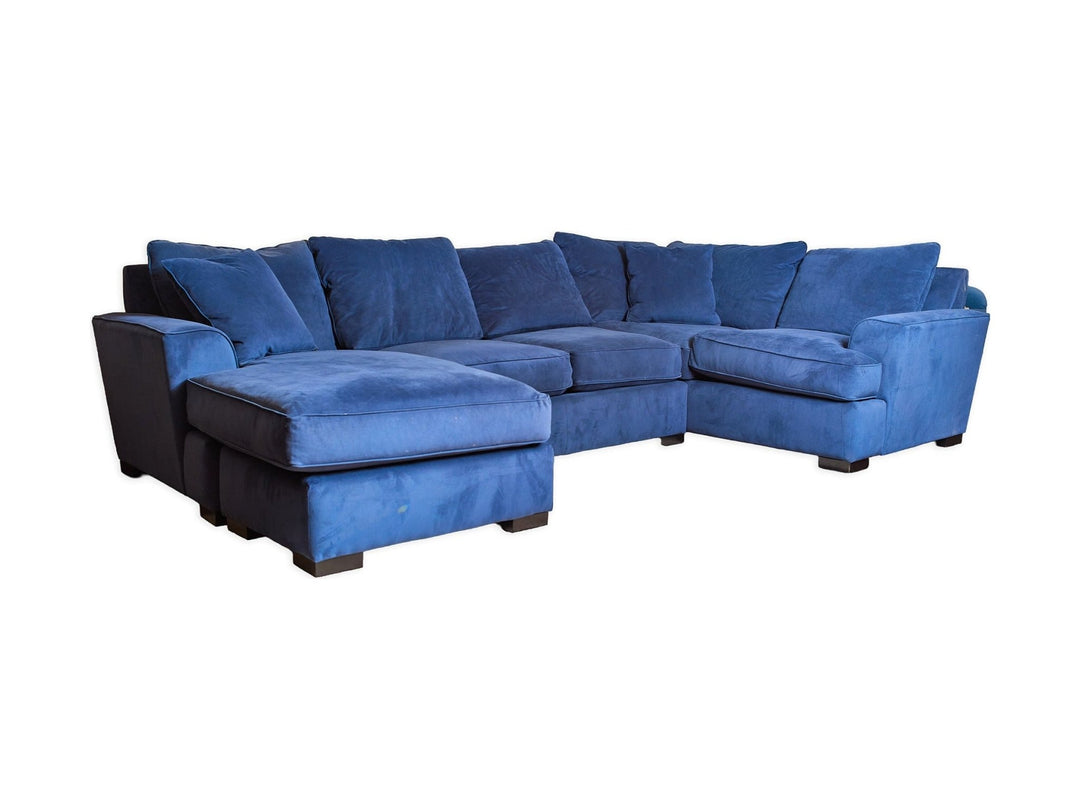 Velvet Sectional with Chaise - Whats New Furniture - Portland, Oregon