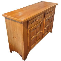Vintage Pine Sideboard detail view - Whats New Furniture - Portland, Oregon