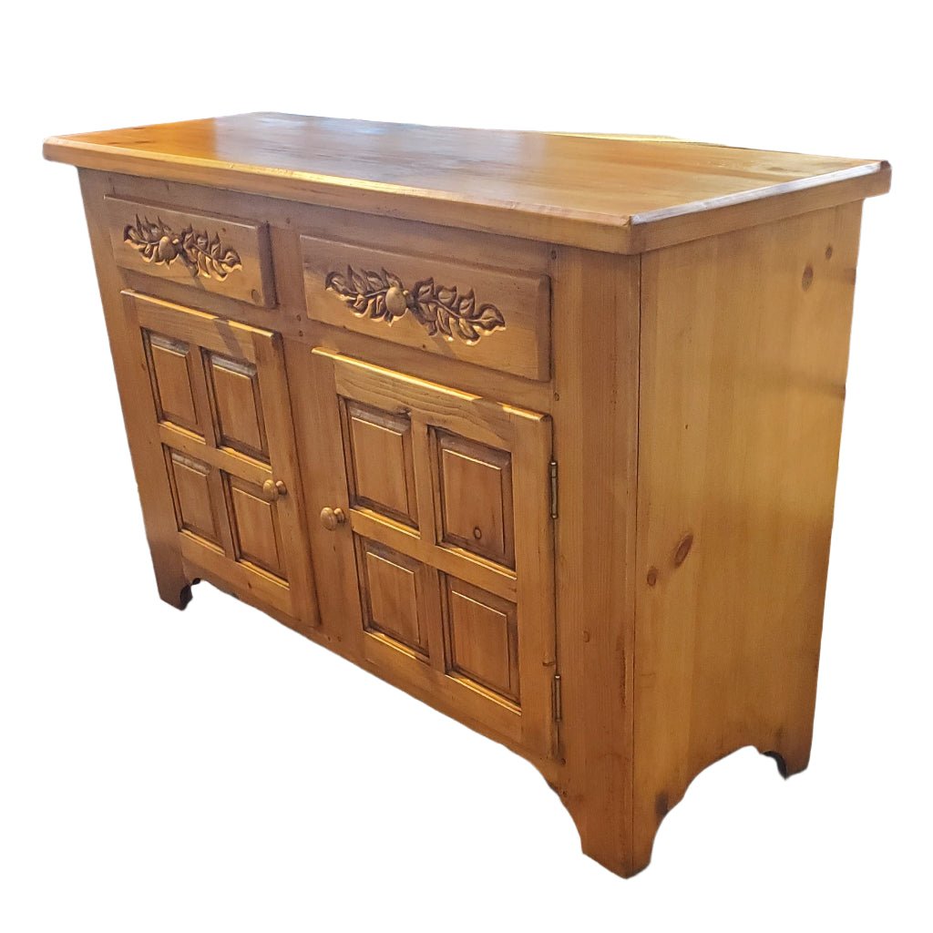 Vintage Pine Sideboard detail view 2 - Whats New Furniture - Portland, Oregon