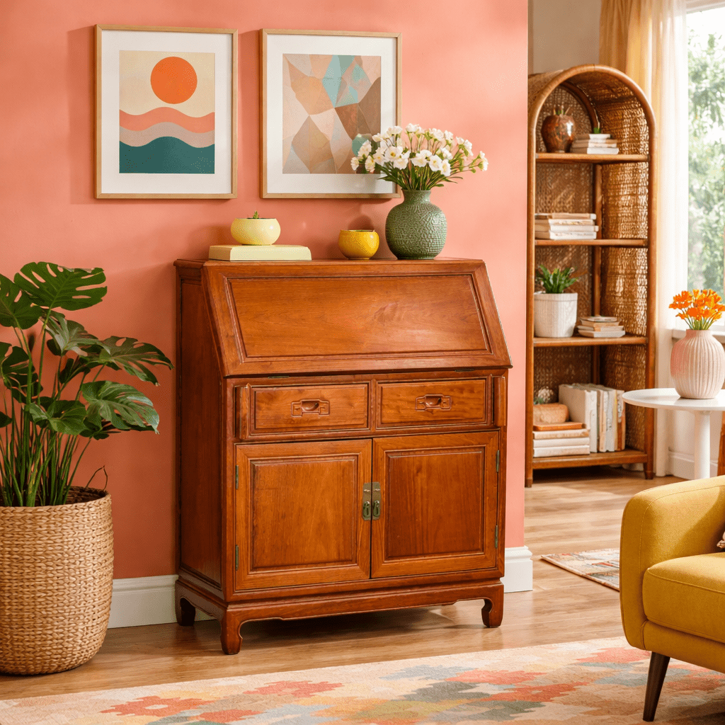Vintage Secretary Desk - Whats New Furniture - Portland, Oregon